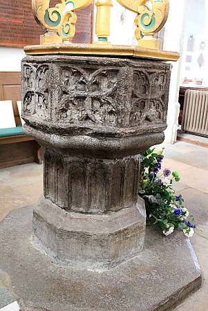 Corfe Castle - The Font